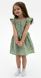 3kinder Платье для девочки к/р фисташковый (муслин) ПЛ-315-В