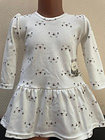 Платье "Малыш" (мишки белый)