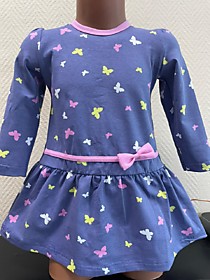 Платье Малыш Бабочки на фиолет. (бантик снизу)