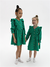 3kinder Платье для девочки веточка/зеленый ПЛ-311-В