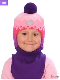 Шапка-шлем 20101-06 фиолетовый,розовый 