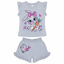 Комплект для девочки (футболка и шорты) BK0004FSHD(New)