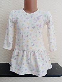 Платье "Малыш" (бабочки на белом)