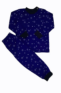 Пижама на кнопках (Звёзды синие), 48к
