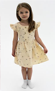 3kinder Платье для девочки к/р бежевый (муслин) ПЛ-315-В